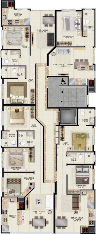 Apartamento à venda com 3 quartos, 113m² - Foto 12